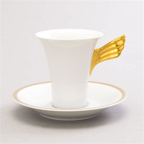 Rosenthal Versace, VERSACE, Ikarus Medaillon Méandre d'Or 